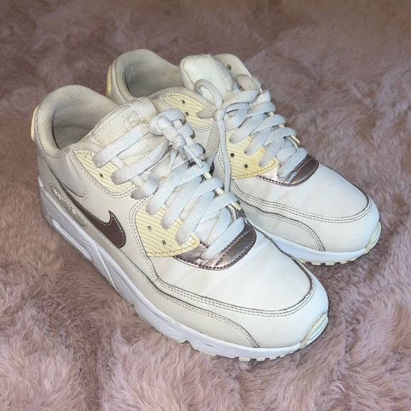 Nike Other - Nike Airmax big kids 6Y off white champagne gold Nike Air Max sneakers shoes​​